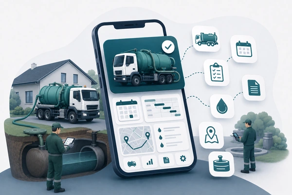 Ilustracja systemu FX ZUK dla zakładów usług komunalnych